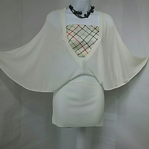 LOFT Sweaters - Loft Angel Sleeve V-Neck Cardigan